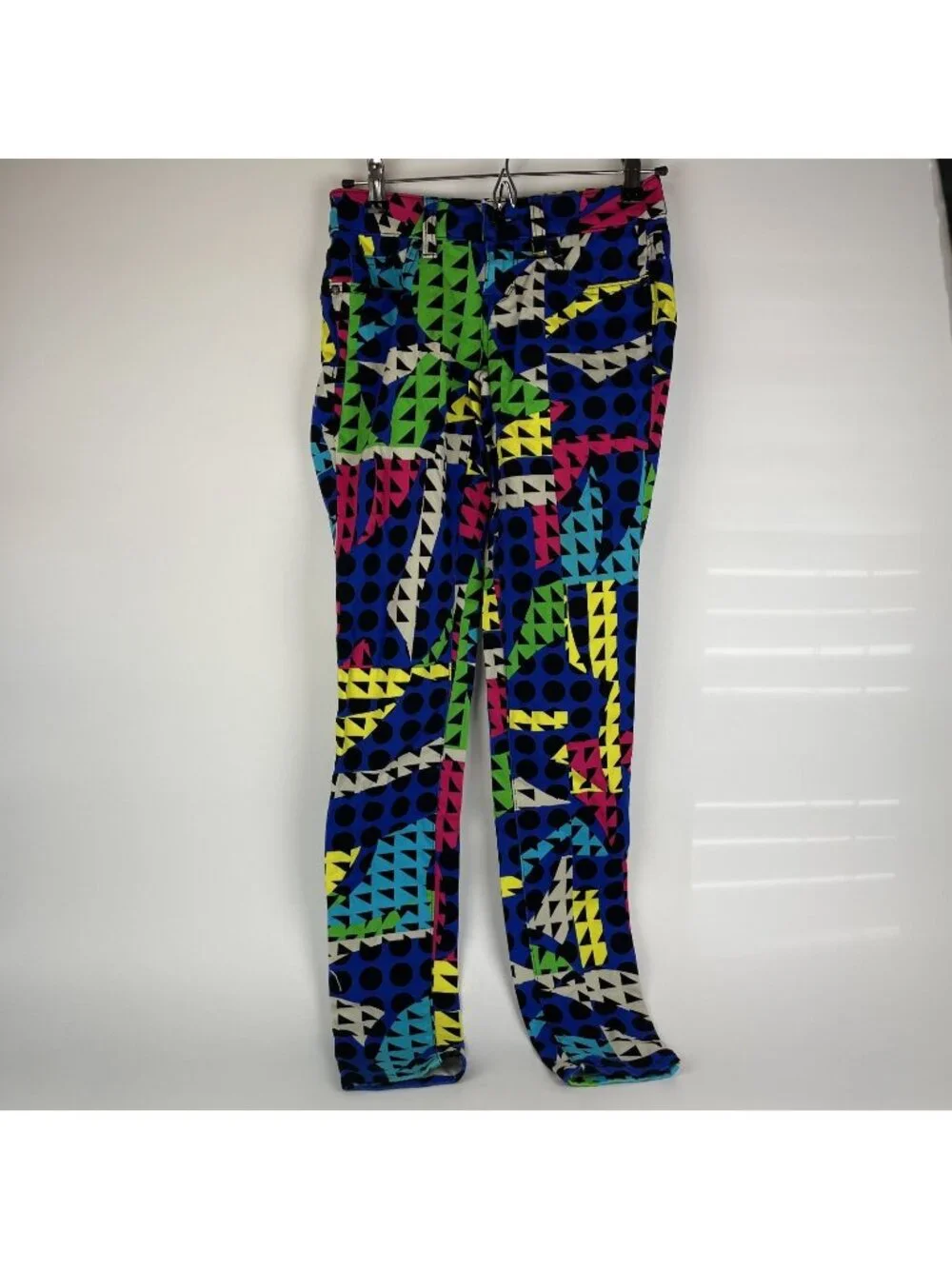 L’Amour Nanette Lepore Legging Pants – Juniors Size 1 Neon Geometric Print - Picture 1 of 6